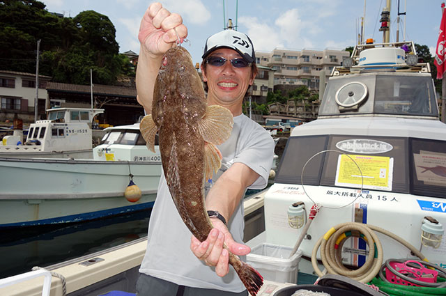真鶴沖では良型のマゴチも釣れます！